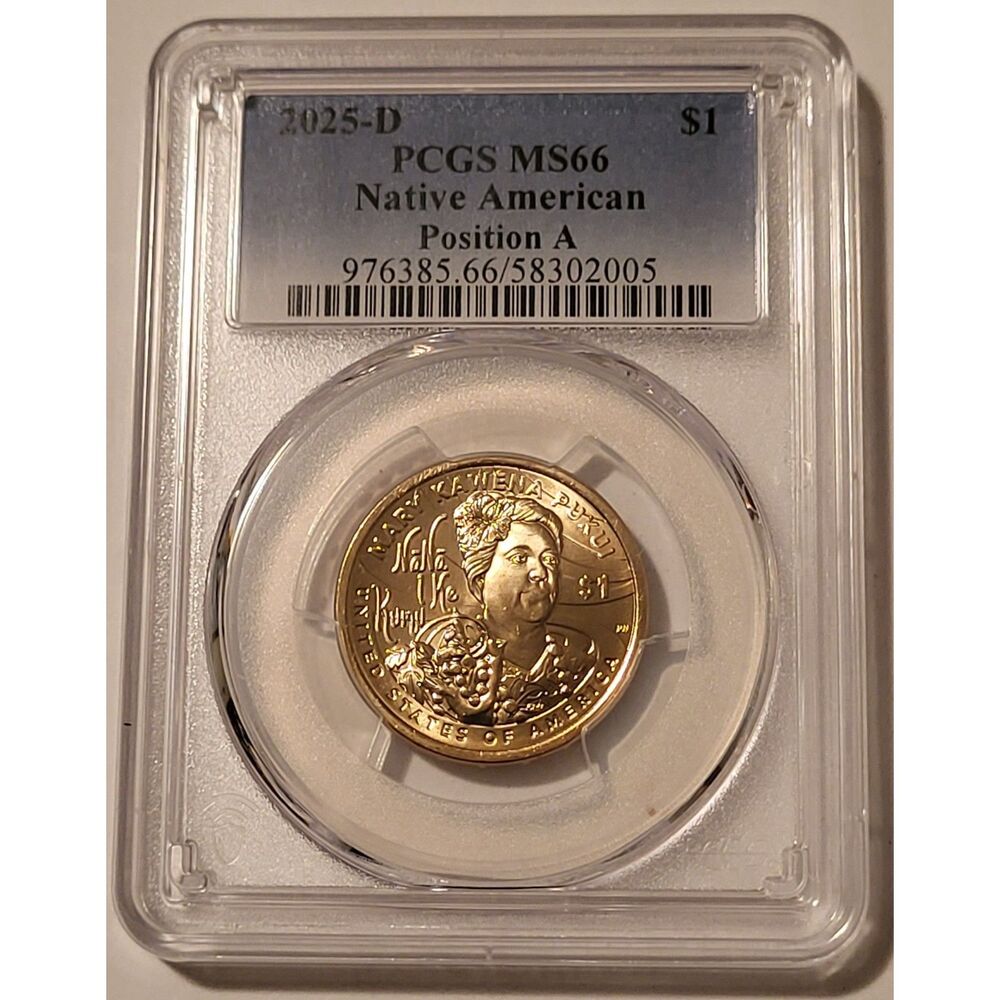 2025 D Native American Sacagawea Dollar Position A MS66 PCGS
